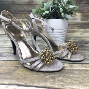 Calvin Klein Slim Rajah Ankle Strap Heels 8 1/2 M